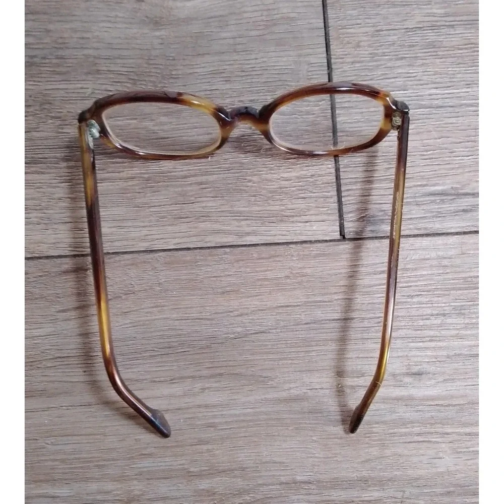 Vintage SRO USA 5 1/4 Brown Frame Glasses‎